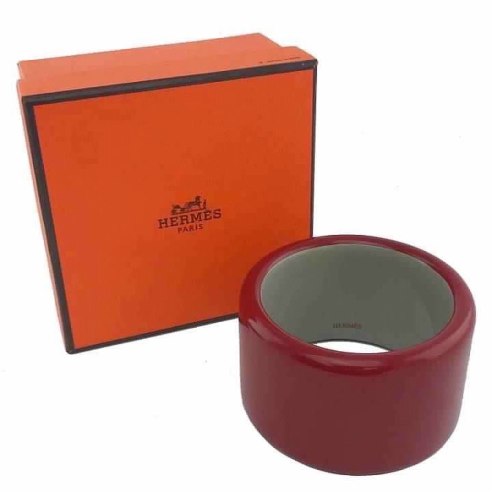 SOLD Hermès Lacquered Wood Assam Bracelet